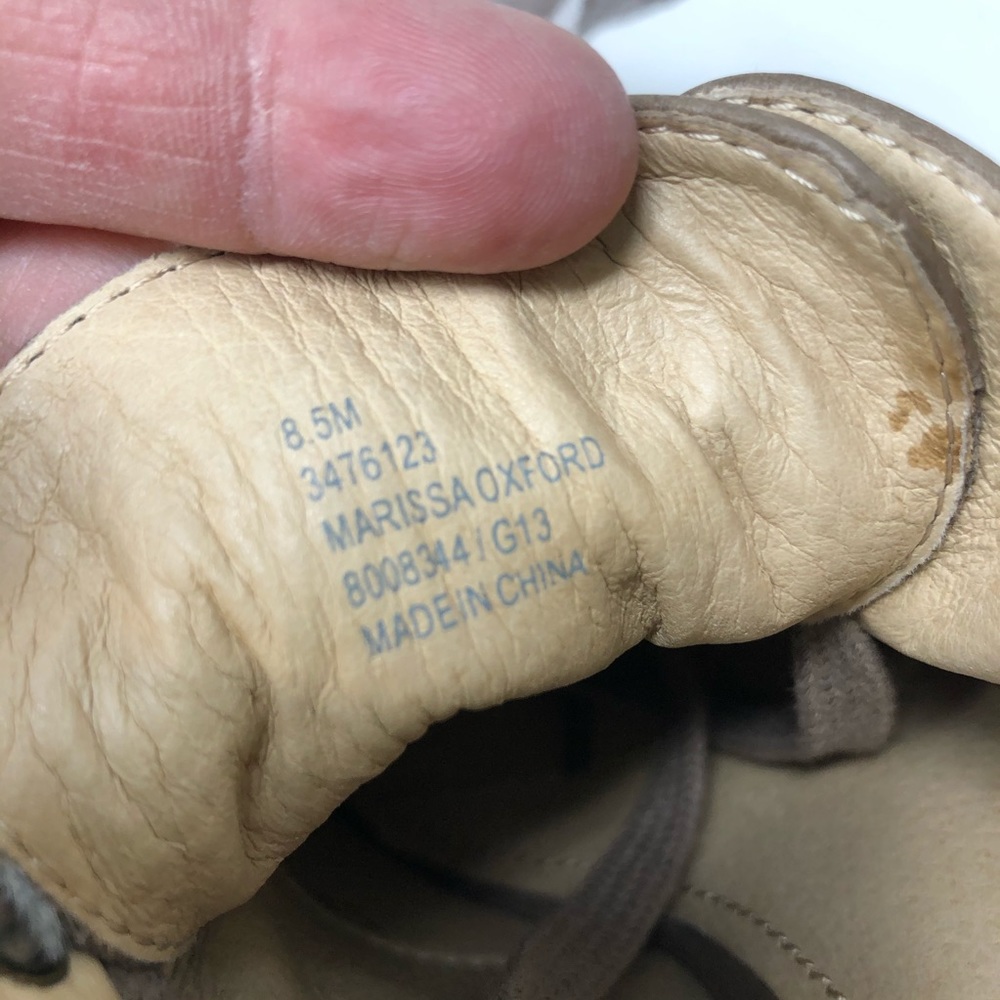 Frye lace up oxford pump heel tan brown - Picture 7 of 8